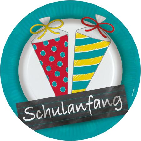 Schulanfang Party Teller - Klimafreundlich Schulanfang Party Teller - Klimafreundlich